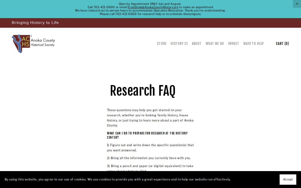 Andover previous residents house-history research guidance from Anoka County Historical Society