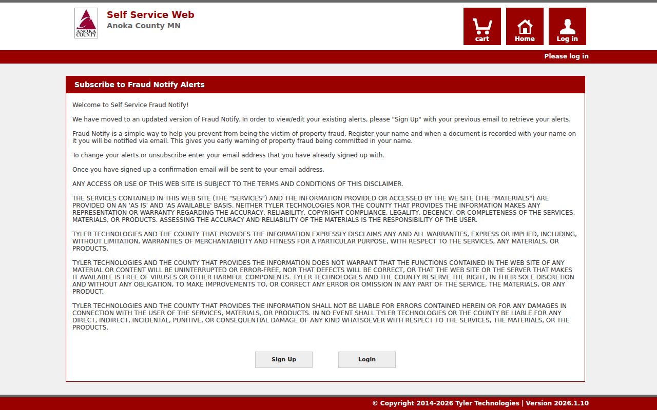 Andover previous residents property-record alert sign-up reference
